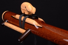 Leopardwood Native American Flute, Minor, Bass A#-3, #G34A